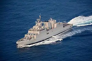 INS Kavaratti (P31) during sea trials