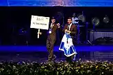 Team El Salvador at the opening ceremony of the 2019 International Physics Olympiad