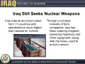 Iraq Still Seeks Nuclear Weapons