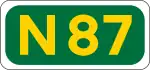 N87 road shield}}