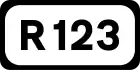 R123 road shield}}