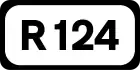 R124 road shield}}