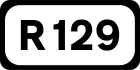 R129 road shield}}