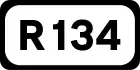 R134 road shield}}