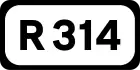 R314 road shield}}