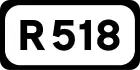 R518 road shield}}