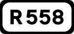 R558 road shield}}