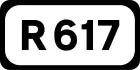 R617 road shield}}