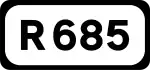 R685 road shield}}