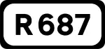 R687 road shield}}