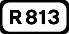 R813 road shield}}