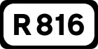 R816 road shield}}