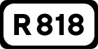 R818 road shield}}