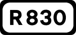 R830 road shield}}