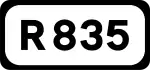 R835 road shield}}