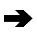 PF 030: Direction arrow