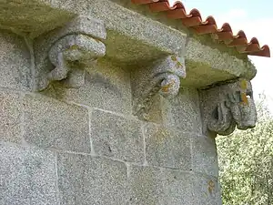 Church of São Cláudio de Nogueira corbels.