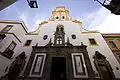 Façade of the Iglesia de Santa Cruz in Calle Mateos Gago.