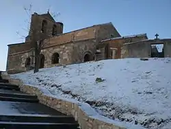 Church in the top of the town of Fresno de la Fuente