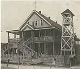 Original St. Ignatius church, Belize City, 1933