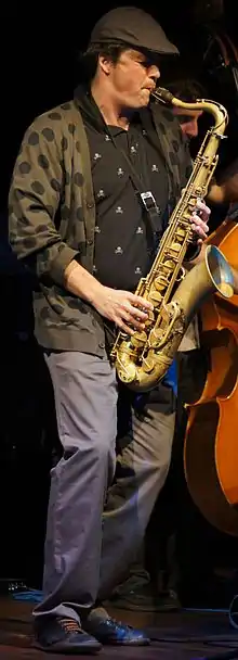 Igor Lumpert playing saxophone