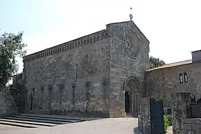 São Pedro de Roriz Church like other Romanesque churches, have a strong and heavy appearance.