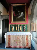  interior of church, showing side chapel altar