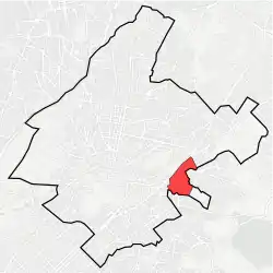 Location within Athens