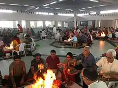 Maharudra rituals taking place in Mombasa.