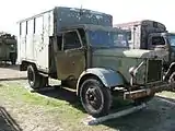 Csepel D-350 military lorry with special structure in Kecel, Military Park, Hungary (2012)