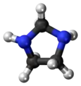 Ball-and-stick model of imidazolidine