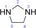 Structural formula of imidazolidine