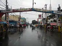 The welcome arch along Nueno Avenue