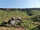 Incomplete Nandi at Gajendragad near Kalkaleshwara temple