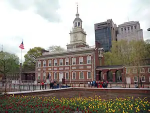 Image 27Independence Hall in Philadelphia, where the Declaration of Independence and  United States Constitution were adopted in 1776 and 1787-88, respectively (from Pennsylvania)