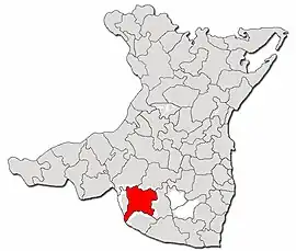 Location in Constanța County