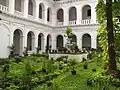 Inside courtyard