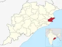 Location in Odisha