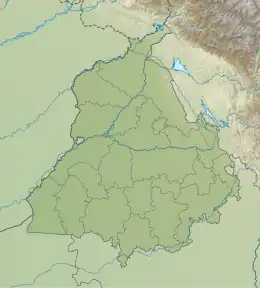 Location of Ropar Lake