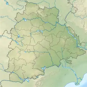 Location of Palair Reservoir within Telangana