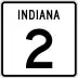 State Road 2 marker