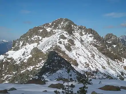 South Peak from SSW on Fortune Peak