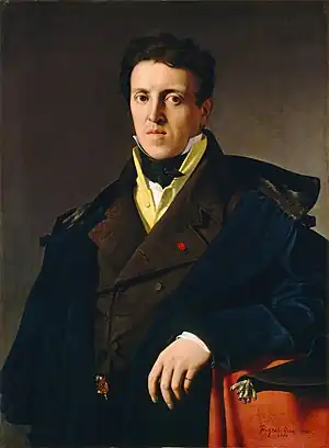 A Parisian gentleman, painted by Ingres (1810).