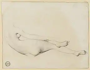 Study for the Grande Odalisque (1814)