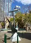 Bronze and marble monument in Sydney Square