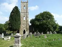 Innishannon Tower marks the location of a medieval Huguenot chapel