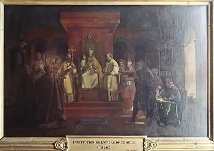 The Council of Troyes grants official status to Order of the Knights Templar (1129)