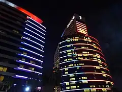 Night view of the hotel