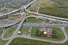 MKAD interchange with Molodogvardeyskaya street