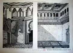 Interior of the Aljafería in 1879